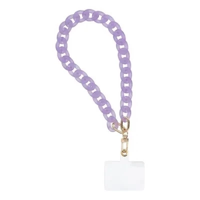 [AR0028218] Cordon universel avec chaine plastique 40 cm (boucle poignet 20 cm) Violet