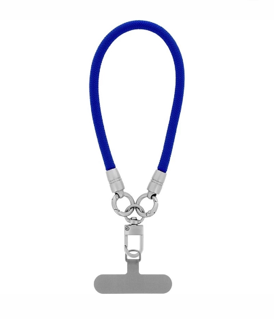 Cordon universel en corde tressée polyester bleu