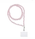 Cordon universel en nylon tressé 120 cm (boucle poignet 60 cm) rose