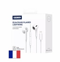 Kit pieton intra-auriculaire (Lightning) avec micro JELLICO X14 blanc