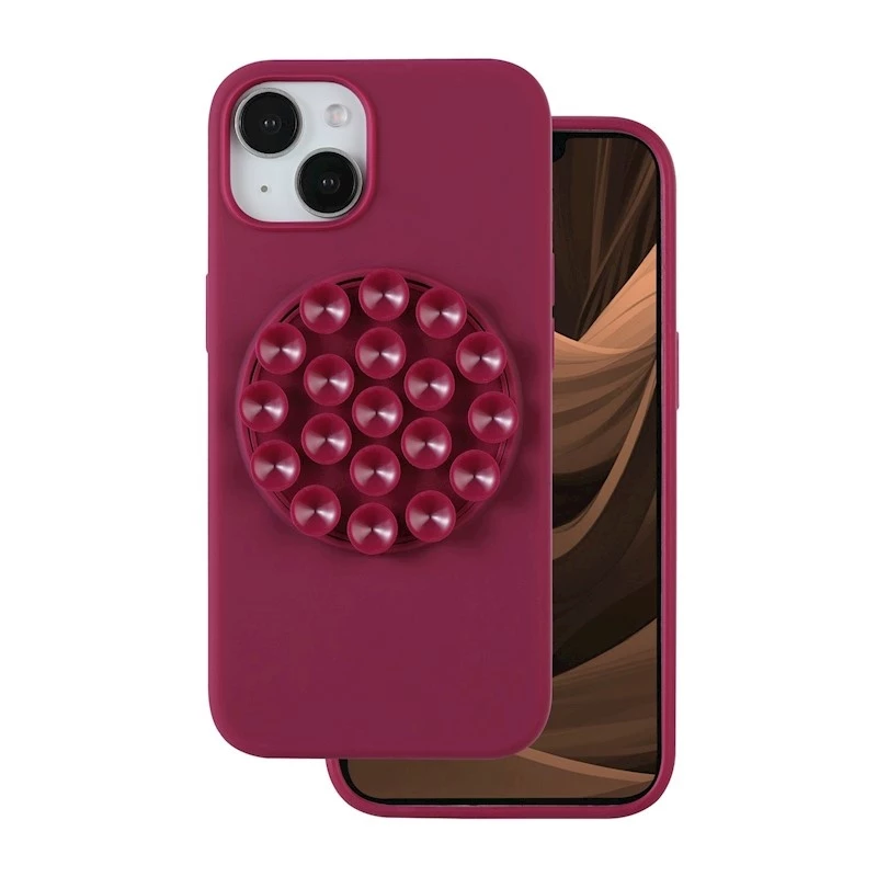 [AR0027979] STICK GRIP iPhone 15 Bordeaux
