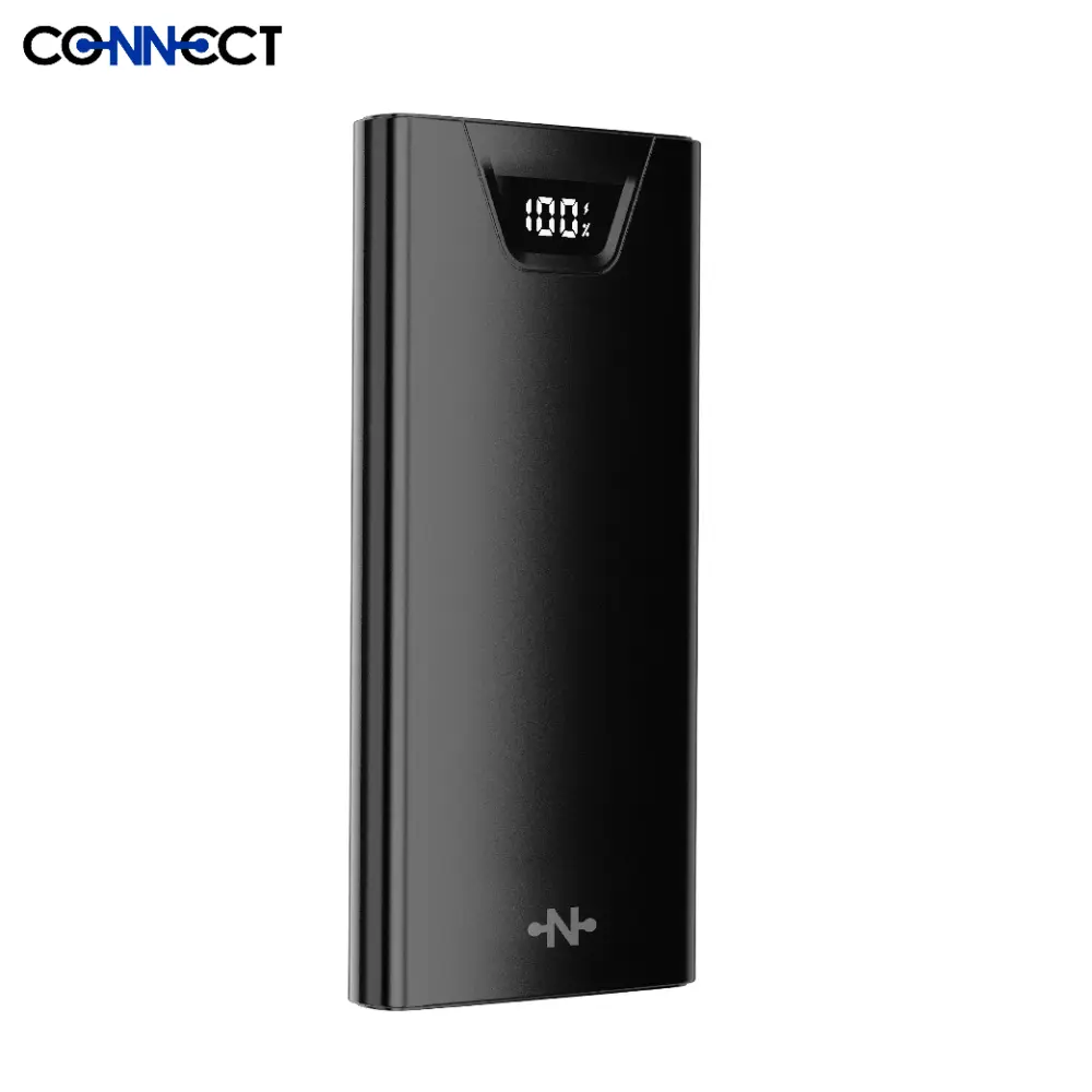 Batterie Externe Power Bank CONNECT 10000mAh Noir