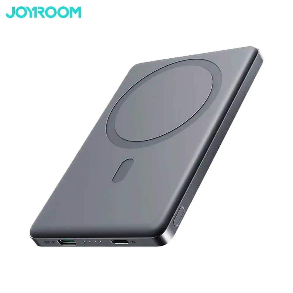 Batterie Externe Power Bank JOYROOM 5000mAh 20W MagSafe avec câble USB-C vers USB-C 60W 25cm Noir